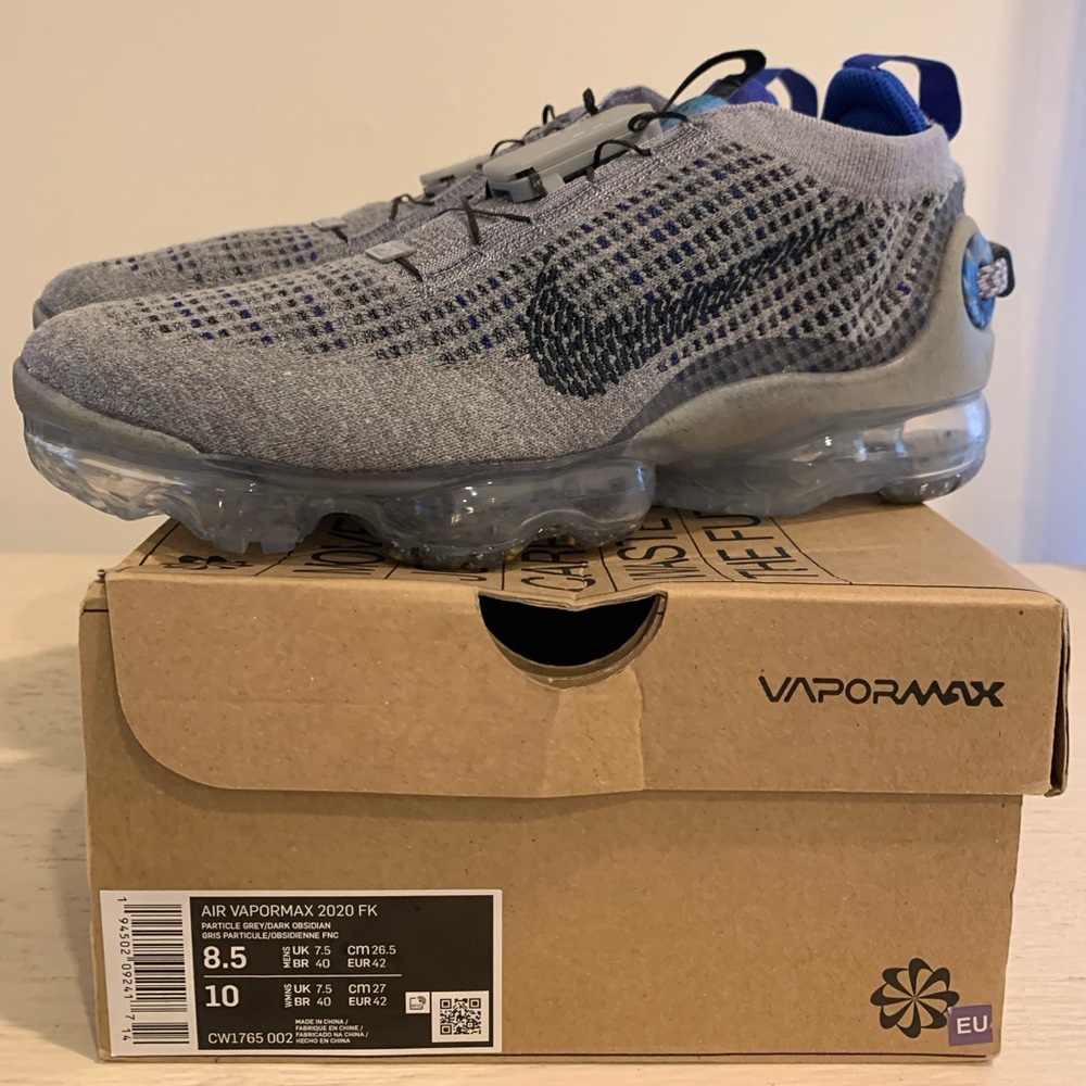 Mens Nike Air Vapormax 2020 Size 8.5 Particle grey/ dark obsidian